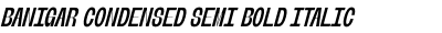 Banigar Condensed Semi Bold Italic